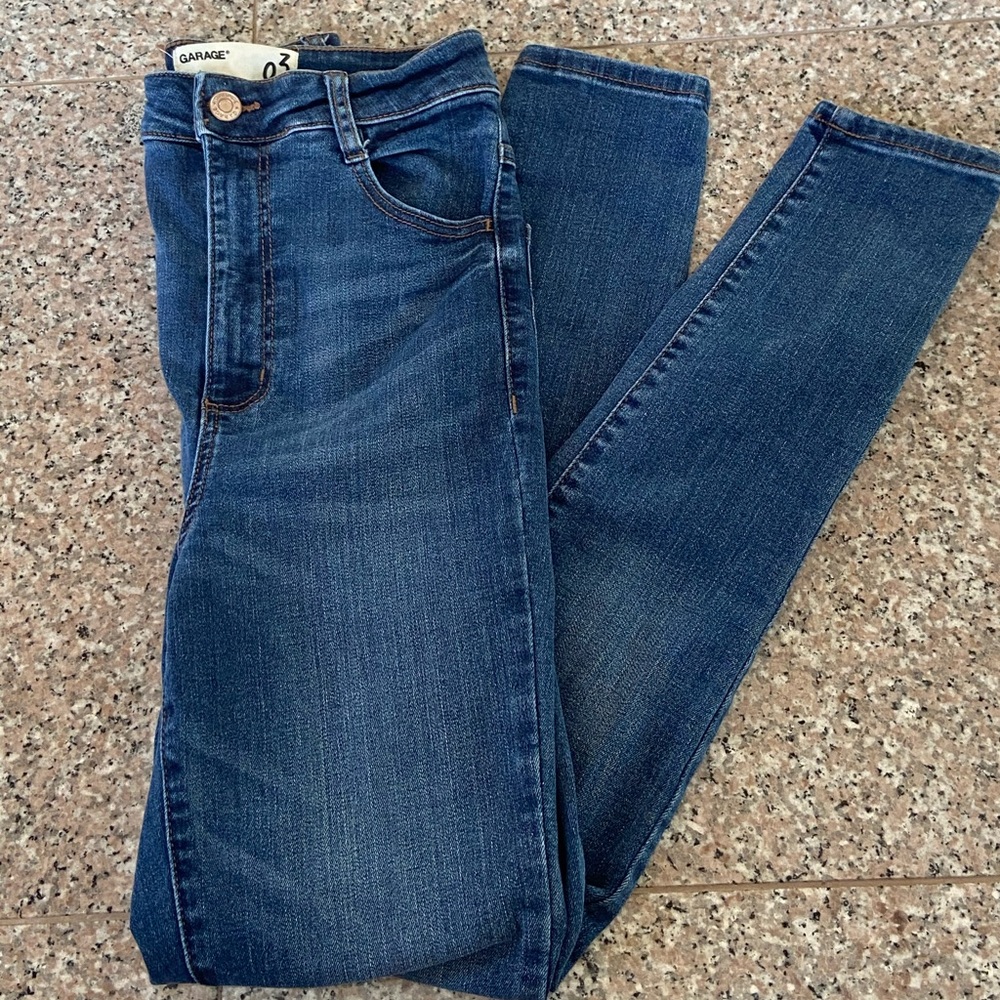 Garage ultra high rise skinny jeans